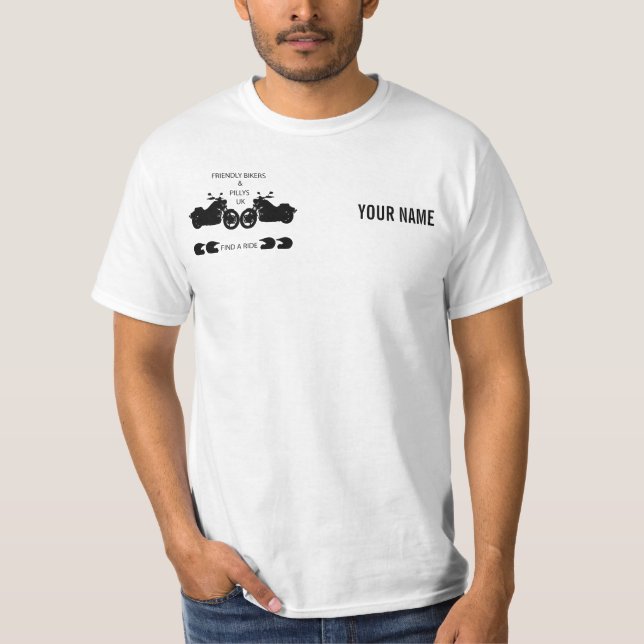 T-shirt Blanc de base de FBAP (logo noir) (Devant)