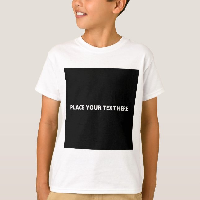T-shirt blanc de base pour enfants (Devant)