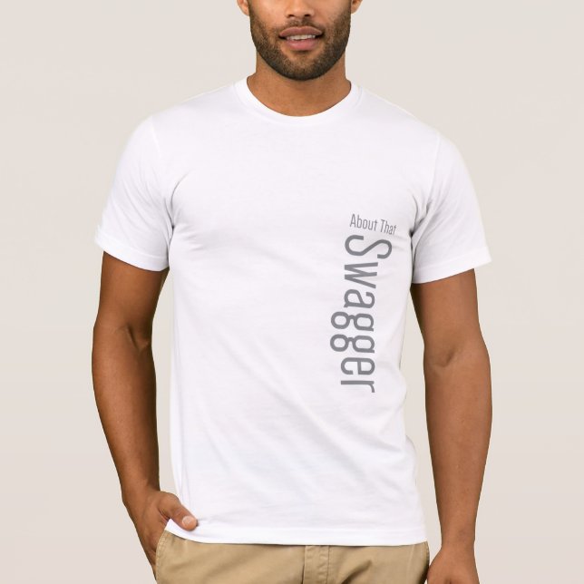 T-shirt blanc de base pour hommes (Devant)