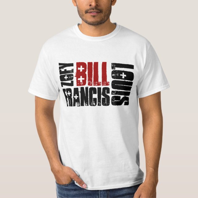 T-shirt Blanc de Bill de zombi (Devant)