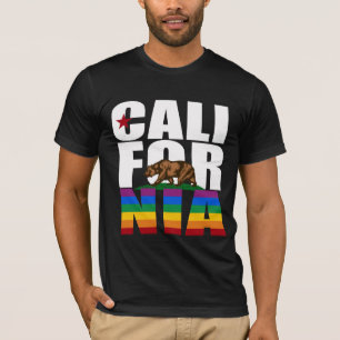 T-SHIRT BLANC DE FIERTÉ DE LA CALIFORNIE