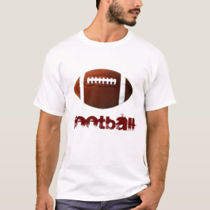 T-shirt blanc de football pop art - Sports américa