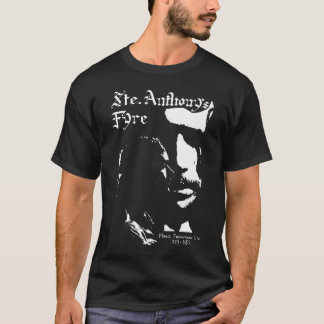 T-shirt Blanc de Fyre de Sainte Anthony sur le noir