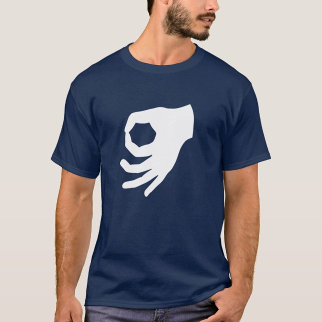 T-shirt Blanc de jeu de cercle (Devant)