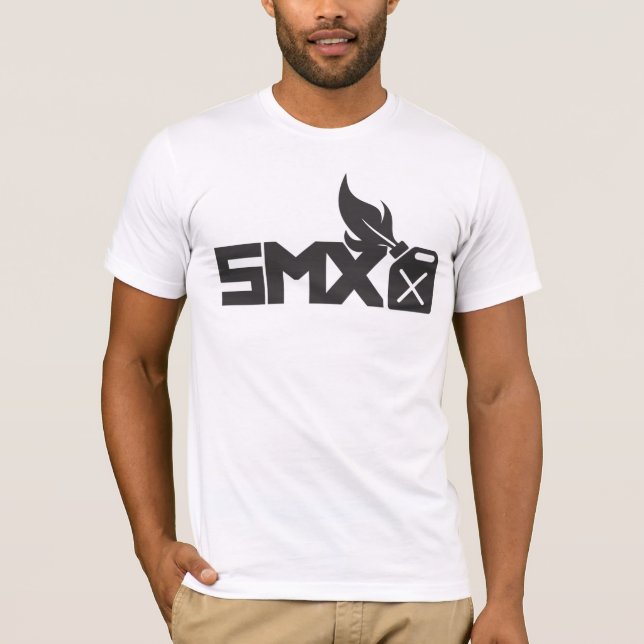 T-shirt Blanc de logo de SMX (Devant)