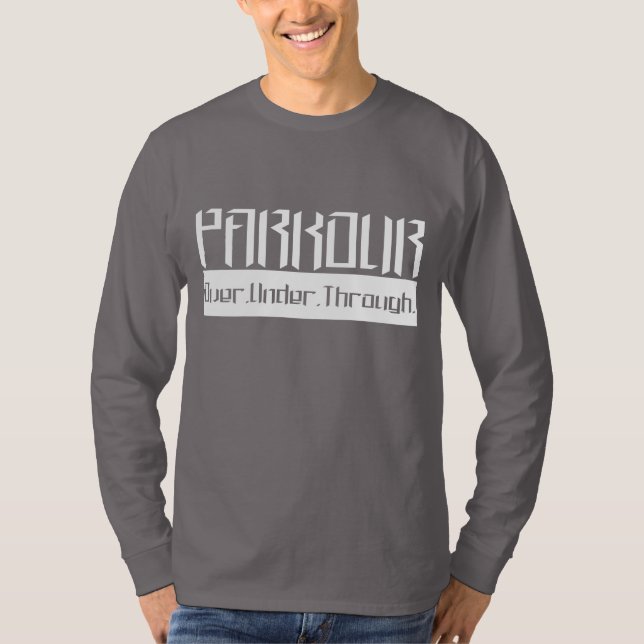 T-shirt Blanc de Parkour O.U.T (Devant)