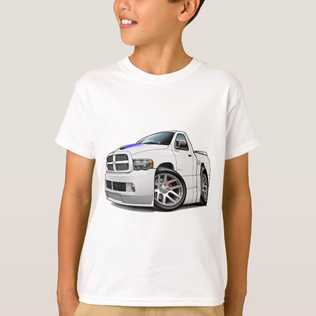 T-shirt Blanc de RAM de Dodge SRT10 (Devant)