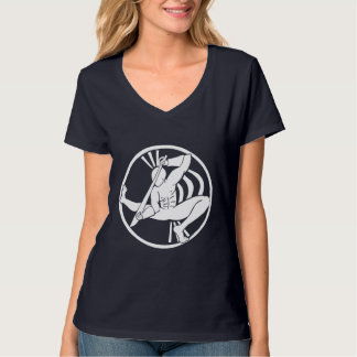 T-shirt Blanc de silhouette d'Ogum