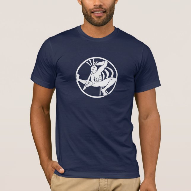 T-shirt Blanc de silhouette d'Ogum (Devant)