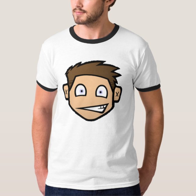 T-shirt blanc de sonnerie de LT.com des hommes (Devant)