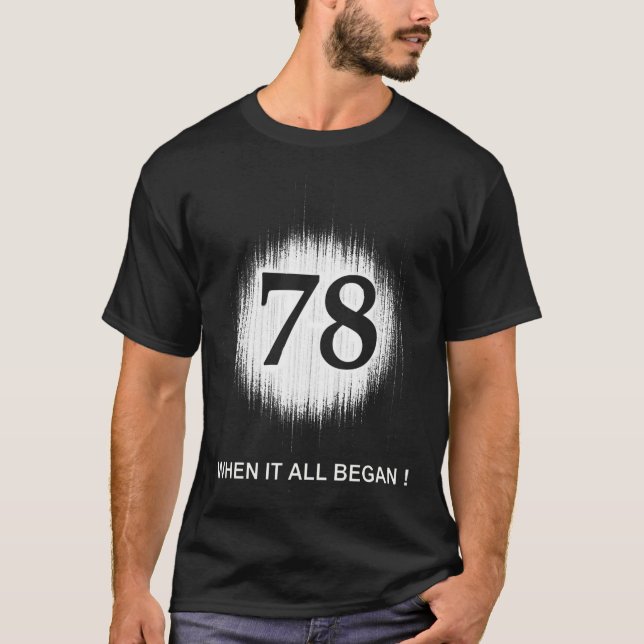 T-SHIRT BLANC DES DATES DE NAISSANCE 78 (Devant)