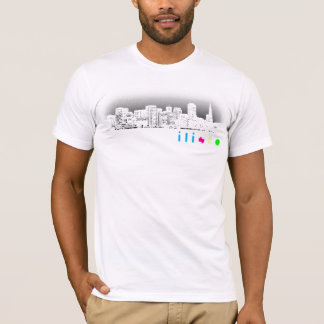 T-shirt blanc d'horizon d'ilisfo