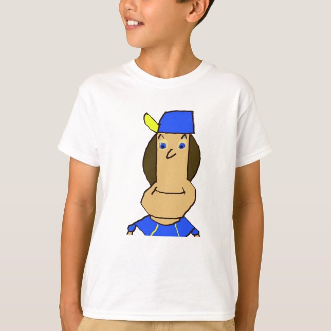 T-Shirt Blanc Dilly Kid (Devant)