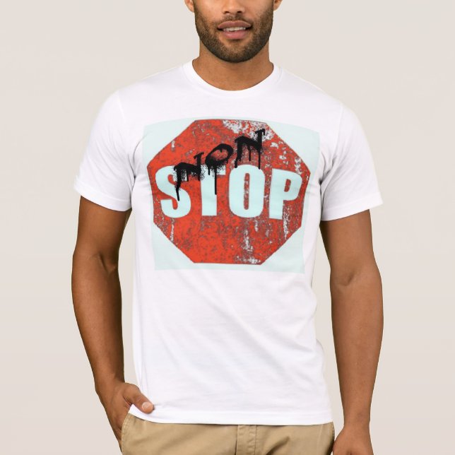 T-shirt blanc direct (Devant)