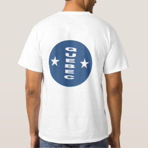 T-shirt blanc dos homme QUEBEC