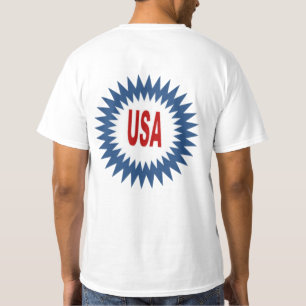 T-shirt blanc dos homme  SUN  USA