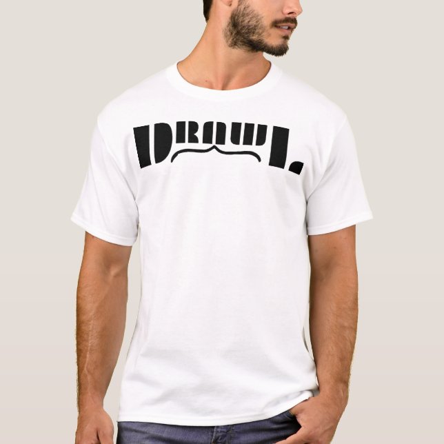 T-Shirt blanc Drawl OG (Devant)