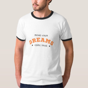 T-shirt blanc Dream Big   T-shirt avec citation mo