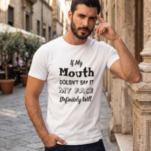 T-Shirt Blanc Drôle et Sarcastique
