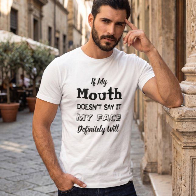T-Shirt Blanc Drôle et Sarcastique (Créateur téléchargé)