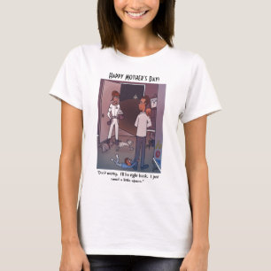 T-shirt blanc espace
