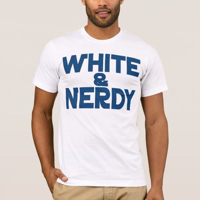 T-shirt Blanc et Nerdy (Devant)