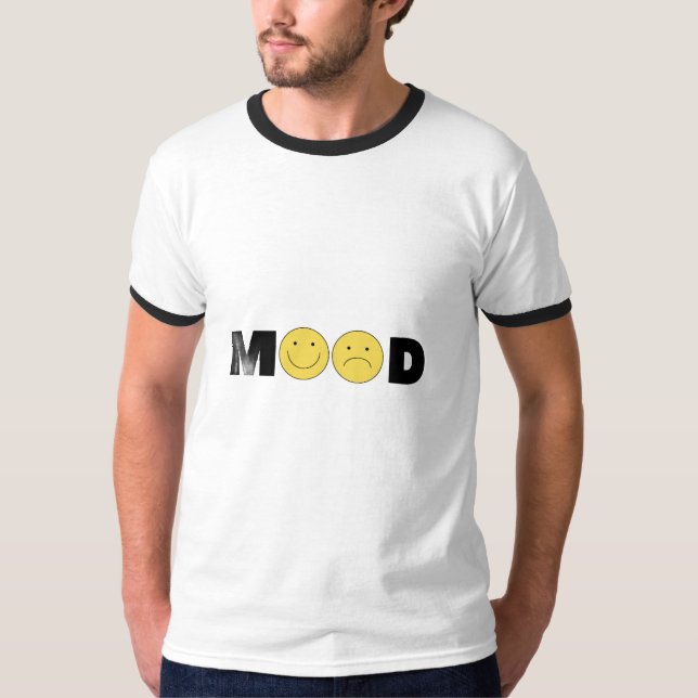 T-shirt blanc et noir. (Devant)