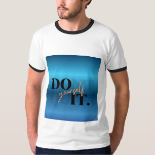T-shirt blanc et noir avec texte
