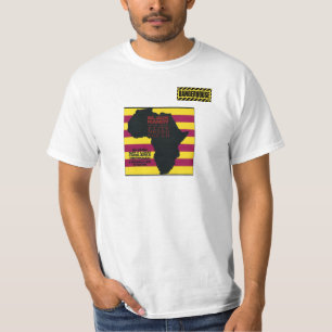T-shirt BLANC excité noir d'Idi Amin Dangerhouse de