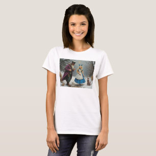 T-shirt blanc féminin d'hiver Alice