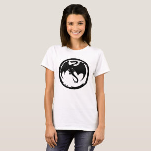 T-shirt blanc femme Black Dragon