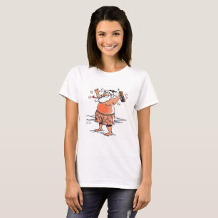 T-shirt blanc femme Santa ivre