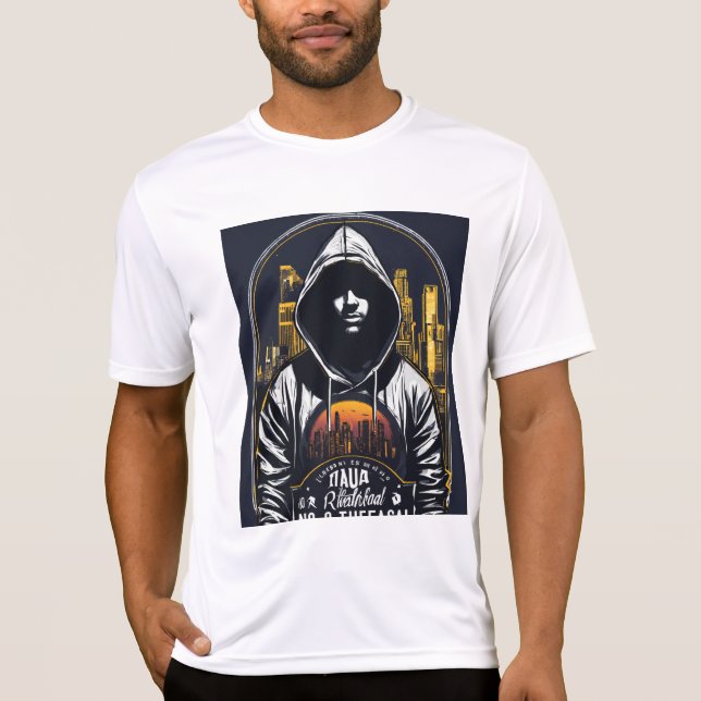 T-shirt blanc gras et minimaliste (Devant)