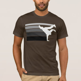 T-shirt Blanc gris de gradient de BBOY