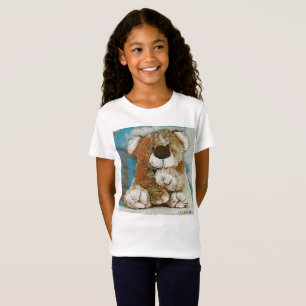 T-shirt blanc HAMbWG - ours en peluche