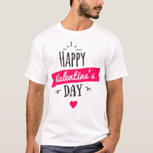 T-shirt blanc homme de la Saint Valentin