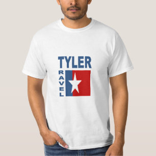 T-shirt blanc homme TYLER TRAVEL TEXAS