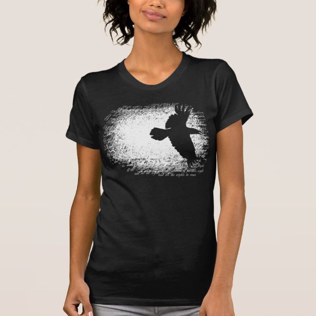 T-shirt Blanc II de Raven de tempête d'hiver (Devant)
