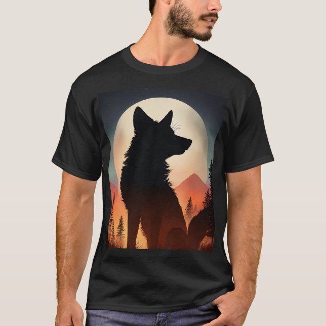 T-shirt blanc imprimé "Stay Wild" (Devant)