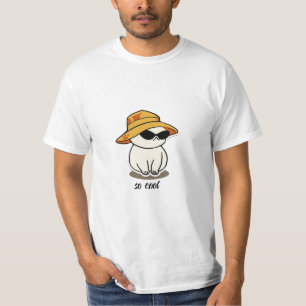 T-shirt blanc jaune et noir