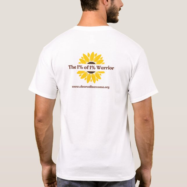 T-shirt Blanc - Le guerrier de 1% de 1% (Dos)
