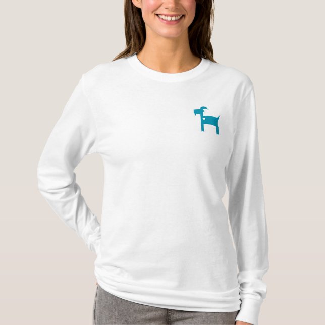 T-shirt blanc longtemps gainé de SOM (coupe (Devant)
