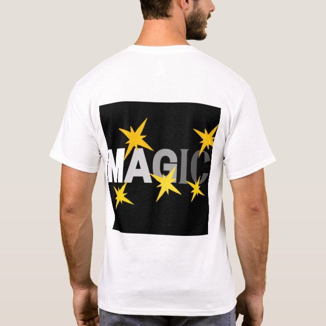T-shirt blanc Magic Stars | DESSINS Z (Dos)
