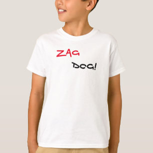 T-Shirt Blanc Marque Zag Dog