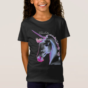 T-shirt blanc mignon Unicorne AI Designer