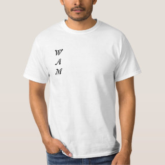 T-shirt blanc minimaliste "WAM"