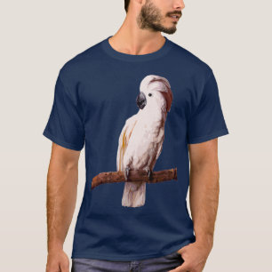 T-shirt blanc moluccan cockatoo calme
