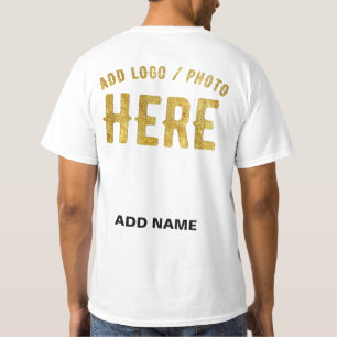 T-SHIRT BLANC PERSONNALISABLE MODERNE DE MARQUE VÉRIFIÉ ST