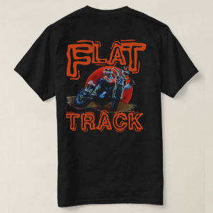 T-SHIRT BLANC PLAT DE COUREUR DE MOTO DE VOIE