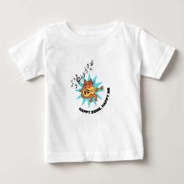 T-shirt blanc pour bébé le plus moderne au monde (Devant)